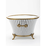 Кашпо Black white stripe варинант исполнения - 3 | Loft Concept в Перми