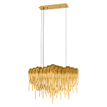 Люстра подвесная с металлическими цепочками и изогнутыми металлическими дугами 72 см Atlantis Chain варинант исполнения - 12 | Loft Concept в Перми