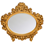 Зеркало настенное золотое с ажурным резным орнаментом Classic Ornament Mirror варинант исполнения - 1 | Loft Concept в Перми