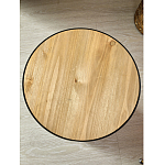 Приставной столик с факутрным черным основанием Ethiopia варинант исполнения - 5 | Loft Concept в Перми