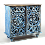 Комод с резным фасадом Blue Carved Chest of Drawers варинант исполнения - 2 | Loft Concept в Перми