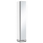 Шкаф-пенал белый с зеркальной дверцей Strict Lines варинант исполнения - 1 | Loft Concept в Перми