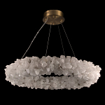 Люстра кольцевая из натурального горного хрусталя Harmonious Crystal Circles варинант исполнения - 2 | Loft Concept в Перми