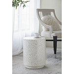 Приставной столик с рисунком из раковин устриц Bone Inlay варинант исполнения - 6 | Loft Concept в Перми