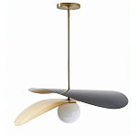 Люстра круглая с 2-мя металлическими абажурами Andromeda варинант исполнения - 1 | Loft Concept в Перми