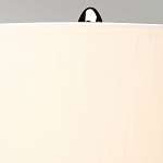 Настольная лампа с шарообразным прозрачным основанием из цветного переработанного стекла и белым цилиндрическим абажуром Elstead Lighting варинант исполнения - 9 | Loft Concept в Перми