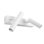 Бра с двумя цилиндрическими повортными спотами белого цвета Trumpet tube варинант исполнения - 2 | Loft Concept в Перми