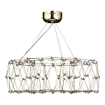 Люстра с тонкой металлической конструкцией цвета золото Quasar варинант исполнения - 4 | Loft Concept в Перми