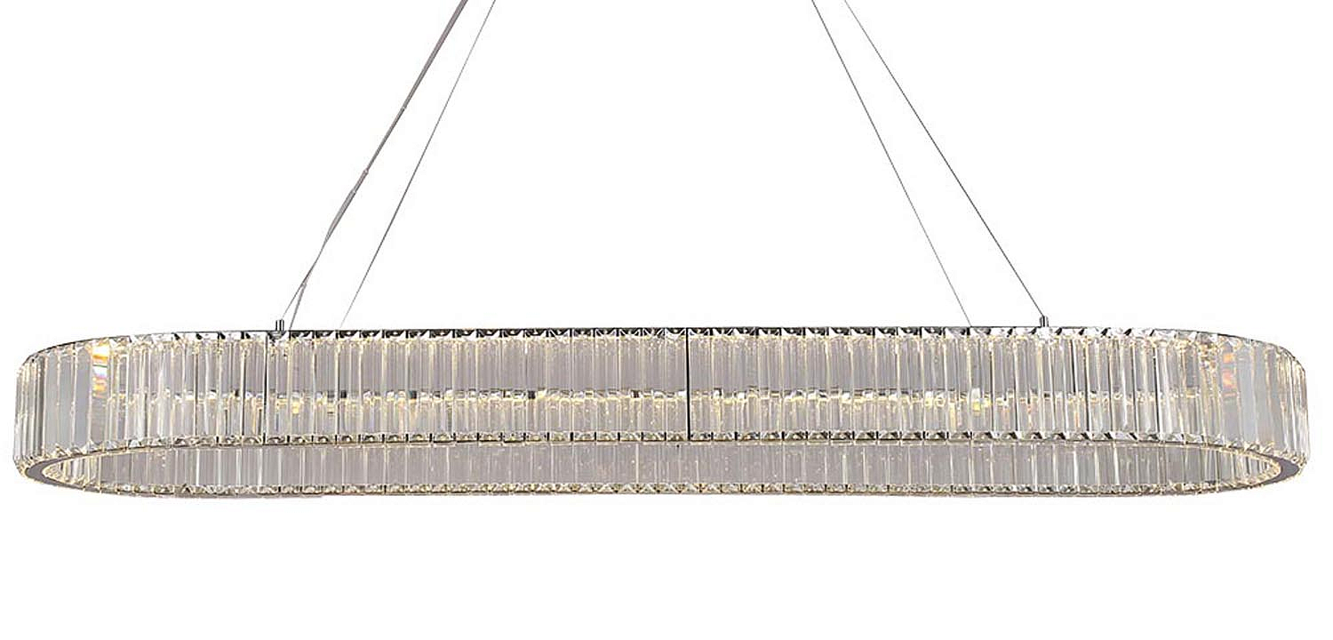 Люстра Crystal Shine Linda Oval Chrome Chandelier Люстра Crystal Shine Linda Oval Chrome Chandelier - Loft-Concept в Перми