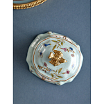 Шкатулка голубого цвета с рисунком и состаренным эффектом Eden Garden варинант исполнения - 5 | Loft Concept в Перми