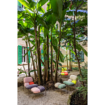 Дизайнерское разноцветное кресло на металлическом каркасе с подставкой для ног Poltronova Plasma Armchair варинант исполнения - 10 | Loft Concept в Перми