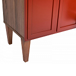 ТВ-тумба красная из массива бука с 2-мя дверками и ящиком Wenge Light варинант исполнения - 6 | Loft Concept в Перми