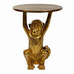 Столик с подстольем в виде обезьянки Bombay Gold варинант исполнения - 2 | Loft Concept в Перми