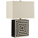 Настольная лампа с квадратным основанием и прямоугольным абажуром Neat Lines варинант исполнения - 4 | Loft Concept в Перми