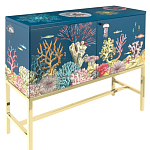 Буфет ручная роспись в морском стиле Cabinet Fondo Marino  варинант исполнения - 1 | Loft Concept в Перми