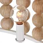 Люстра в форме цилиндра с вставками из деревянных бусин Wooden Beads варинант исполнения - 4 | Loft Concept в Перми