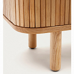 Буфет из ясеневого шпона с открытыми полками и 2-мя раздвижными дверями Toinette варинант исполнения - 4 | Loft Concept в Перми