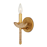 Бра из кованого железа с отделкой плетеной веревкой и сусальным золотом Parisian Style варинант исполнения - 3 | Loft Concept в Перми