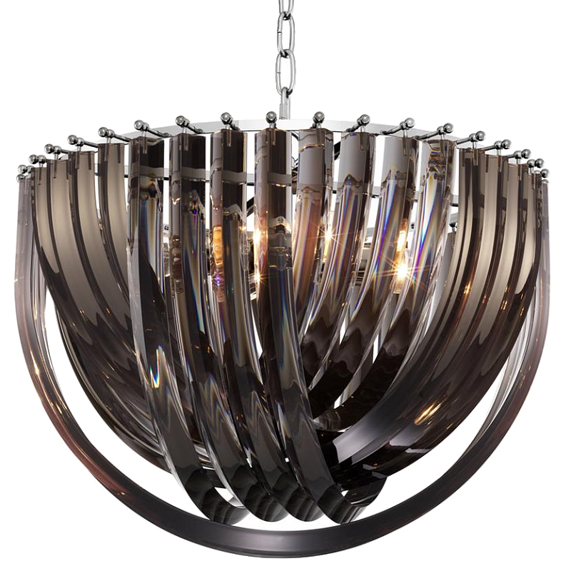 Люстра Chandelier Murano Smoke 50 Дымчатый (Smoke) Никель Люстра Chandelier Murano Smoke 50 Дымчатый (Smoke) Никель в Перми | Loft Concept