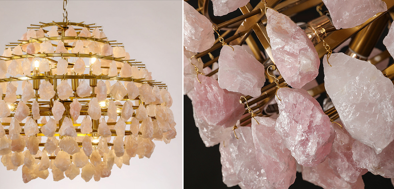 Hardis Pink stone Chandelier 82 Hardis Pink stone Chandelier 82 - Loft-Concept в Перми