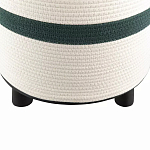 Пуф с плетеной светло-бежевой обивкой Serene Holidays варинант исполнения - 3 | Loft Concept в Перми