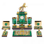 Настольный письменный набор из малахита с декором в виде лошади Leader Organizer варинант исполнения - 1 | Loft Concept в Перми