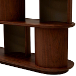 Стеллаж Zacharie Brown Wood Rack варинант исполнения - 5 | Loft Concept в Перми