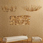 Люстра в форме золотой чаши из кораллов Coral Decor варинант исполнения - 3 | Loft Concept в Перми