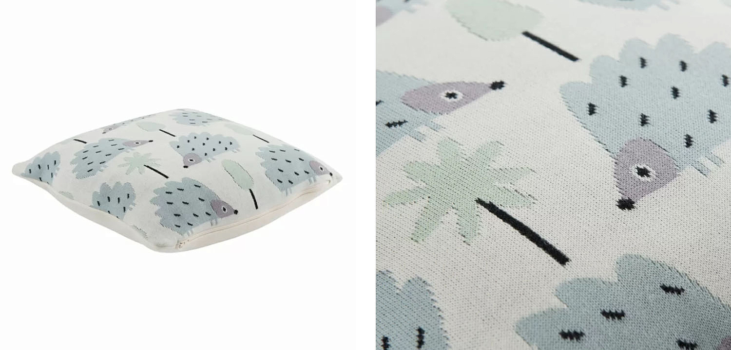Подушка Blue Hedgehogs Подушка Blue Hedgehogs - Loft-Concept в Перми