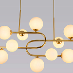 Люстра подвесная с белыми лампами в форме шара Flute варинант исполнения - 2 | Loft Concept в Перми