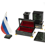 Настольный письменный набор из нефрита в подарочной коробке Victorious варинант исполнения - 7 | Loft Concept в Перми