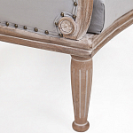 Кресло низкое с мягкой обивкой из велюра на 4-х деревянных ножках Emile Armchair grey варинант исполнения - 4 | Loft Concept в Перми