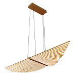 Люстра подвесная в форме веера из металла золотого цвета Gold Solace  варинант исполнения - 1 | Loft Concept в Перми