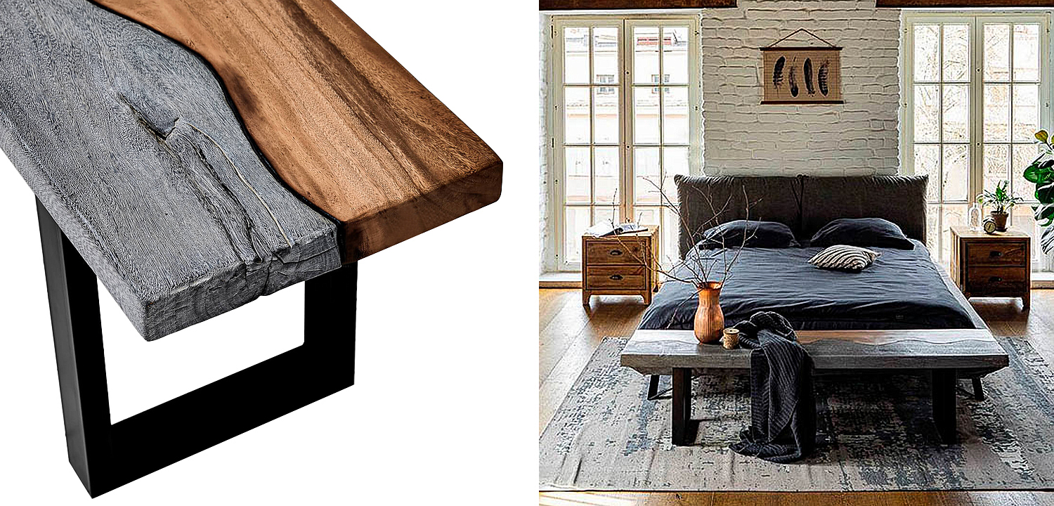 Скамья в стиле лофт Brooks Bench Скамья в стиле лофт Brooks Bench - Loft-Concept в Перми