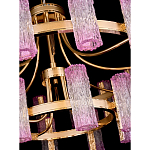 Люстра двухъярусная круглая с текстурными цилиндрическими плафонами Glimpse варинант исполнения - 4 | Loft Concept в Перми