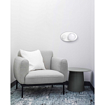 Бра овальной формы белого цвета с 2-мя лампами Lunar Pebbles варинант исполнения - 8 | Loft Concept в Перми