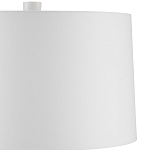 Настольная лампа с корпусом в форме вазы и белым абажуром Lots of Strokes варинант исполнения - 2 | Loft Concept в Перми