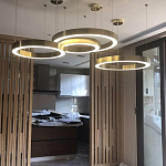 Люстра Light Ring Horizontal Латунь варинант исполнения - 3 | Loft Concept в Перми