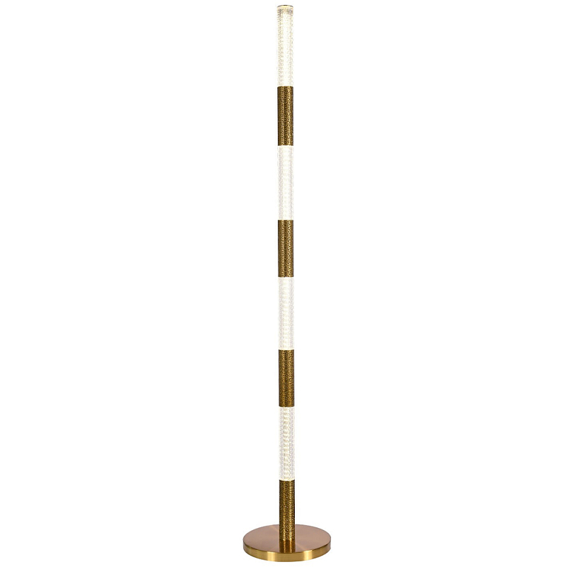 Торшер латунь Dew Drops Tube Brass One Floor Lamp Латунь Прозрачный Торшер латунь Dew Drops Tube Brass One Floor Lamp Латунь Прозрачный в Перми | Loft Concept