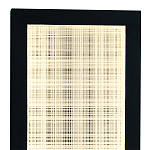 Светодиодное прямоугольное бра из металла черного цвета Lattice Lux варинант исполнения - 2 | Loft Concept в Перми