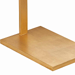 Торшер с прямоугольным абажуром на золотом металлическом каркасе Rectangular Plane  варинант исполнения - 3 | Loft Concept в Перми