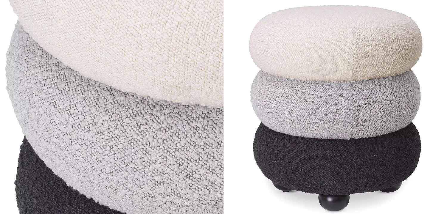 Пуф Eichholtz Stool Tulum Boucle Пуф Eichholtz Stool Tulum Boucle - Loft-Concept в Перми