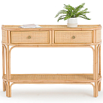Консоль из плетеного ротанга с ящиками Armelle Rattan Console варинант исполнения - 1 | Loft Concept в Перми
