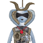 Кукла из джинсовой одежды и армейских палаток Rusalka Jeans&Tents варинант исполнения - 2 | Loft Concept в Перми