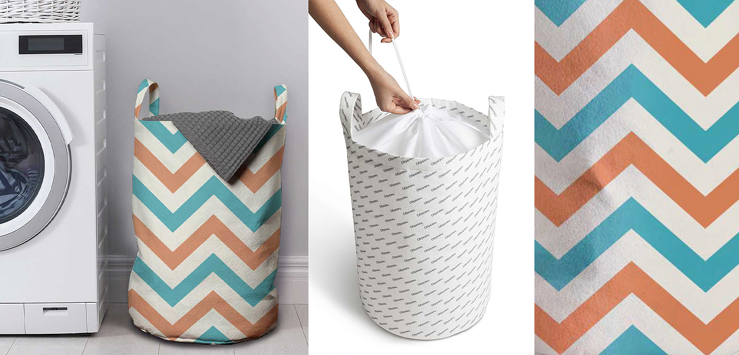Корзина Turquoise Chevron Basket Корзина Turquoise Chevron Basket - Loft-Concept в Перми