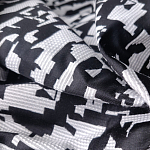 Мебельная ткань Жаккард черно-белый принт 145 см T2-126 варинант исполнения - 2 | Loft Concept в Перми