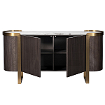 Комод  округлой формы с дверцами Chest of Precious Breed варинант исполнения - 1 | Loft Concept в Перми