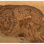 Картина с изображением Леопардов Leopards by stream варинант исполнения - 2 | Loft Concept в Перми
