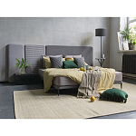 Кровать с большим мягким изголовьем Unity Grey Bed варинант исполнения - 4 | Loft Concept в Перми