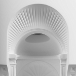 Встраиваемый в стену гипсовый светильник под покраску с арками и рельефными колоннами Antiquity Athena варинант исполнения - 6 | Loft Concept в Перми